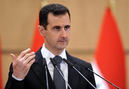 Syrian President Bashar Assad. AP PHOTO