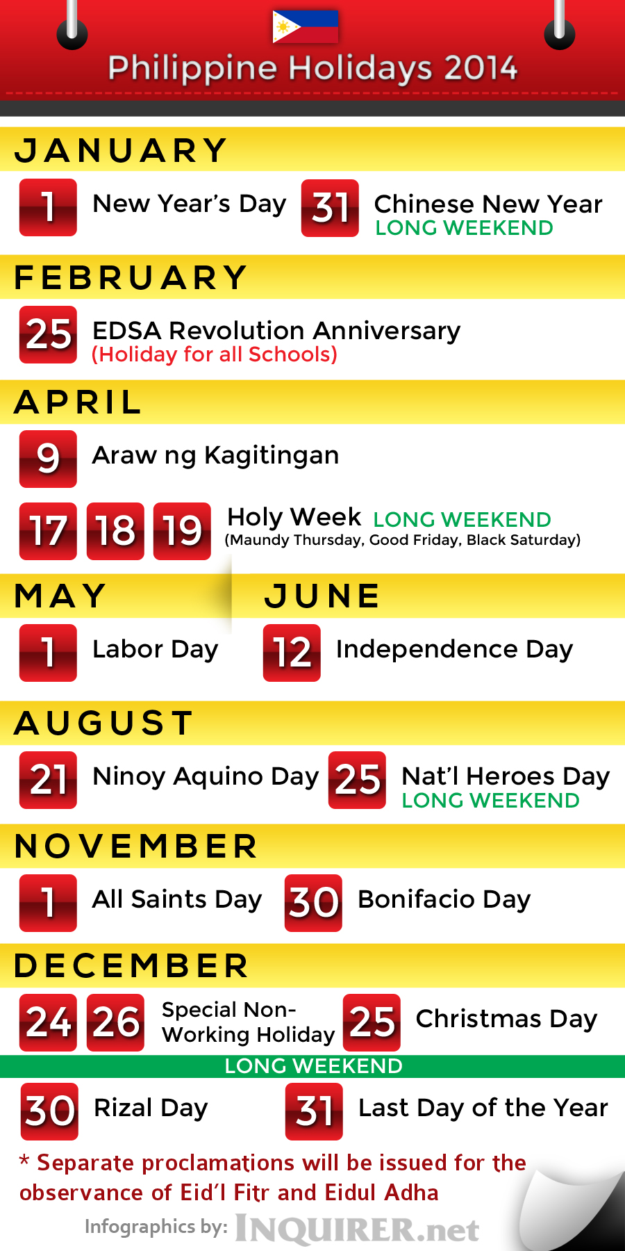 22 de julho é um feriado nas Filipinas?