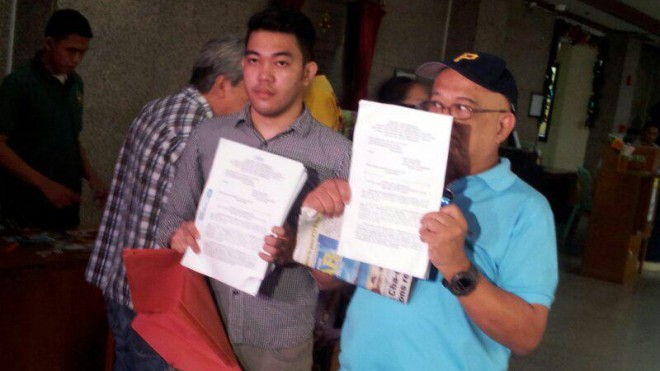 Group "Sentinels of the Rule of Law" files plunder and graft complaint against House Majority Floor Leader Neptali Gonzales II over his alleged misuse of P315 million in Priority Development Assistance Funds (PDAF). The group said they only based their complaint on the Commission on Audit special report on PDAF transactions from 2007 to 2009. Marc Jayson Cayabyab/INQUIRER.net