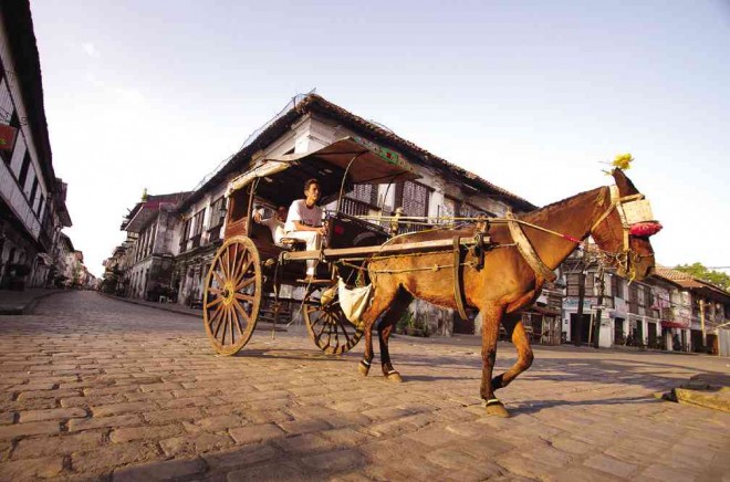 WORLD WONDER The heritage city of Vigan in Ilocos Sur province, known for its Spanish-era mansions and cobblestone streets, braces for more tourists after its inclusion in the New7Wonders Cities of the world. RICHARD BALONGLONG/INQUIRER NORTHERN LUZON