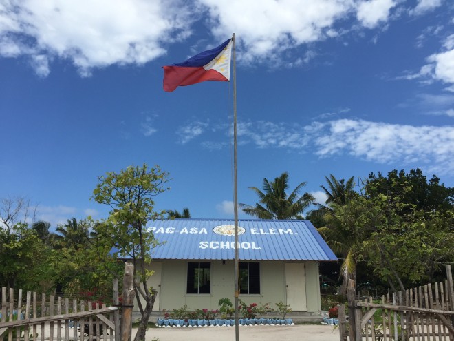 Pag-asa Elementary School, the only school on the island, was built in 2012.