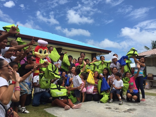 A gift-giving event was held for the residents and soldiers of Pag-asa Island as part of the Edsa and Wescom anniversary.