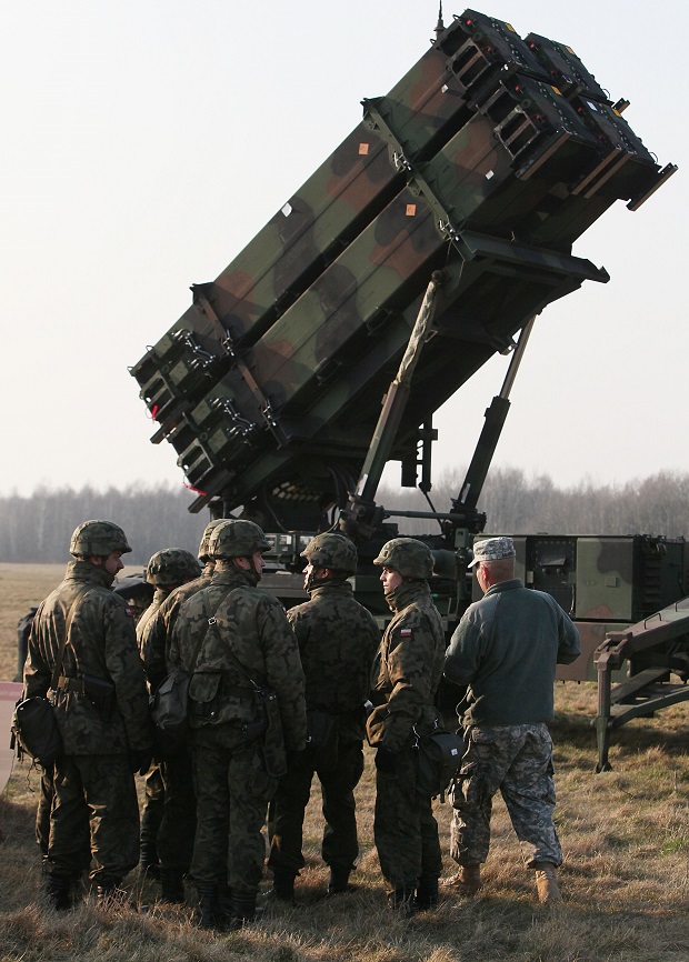 U.S. troops from 5th Battalion of the 7th Air Defense Regiment are seen at a test range in Sochaczew, Poland, on Saturday, March 21, 2015 as part of joint exercise with Polands troops of the 37th Missile Squadron of Air Defense that is to demonstrate the U.S. Armys capacity to deploy Patriot systems rapidly within NATO territory. The training is a part of a wider Atlantic Resolve operation being held at a time of armed conflict across NATOs eastern border, in Ukraine and also involving Russia.(AP Photo/Czarek Sokolowski)