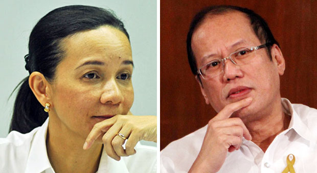 Senator Grace Poe and President Benigno Aquino III. INQUIRER FILE PHOTOS