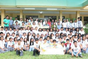 The students of Badas National High School in Mati City, Davao Oriental are the new beneficiaries of a one-storey, three-classroom school building donated by PAGCOR.
