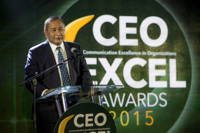 Philippine Amusement and Gaming Corp. (Pagcor) chair and chief executive officer Cristino L. Naguiat Jr. is chosen as one of this year’s CEO Excel Awardees for his leadership and use of excellent business communication strategies which enables the state-run gaming firm to maintain its stature as the third largest revenue-generating government agency in the country. PHOTO COURTESY OF PAGCOR