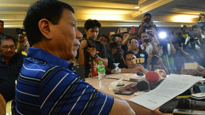 Davao City Mayor Rodrigo Duterte  PHOTO BY GERMELINA LACORTE