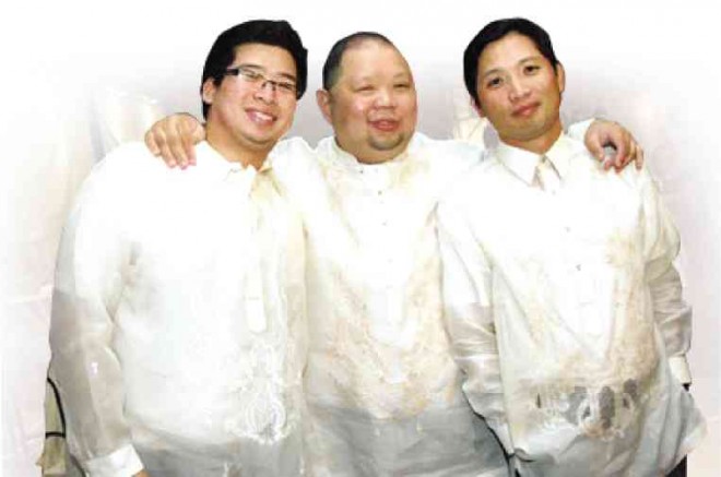 Kenneth Uy (center) together with cousin Bryan (right) and younger brother Kervein    CONTRIBUTED PHOTO
