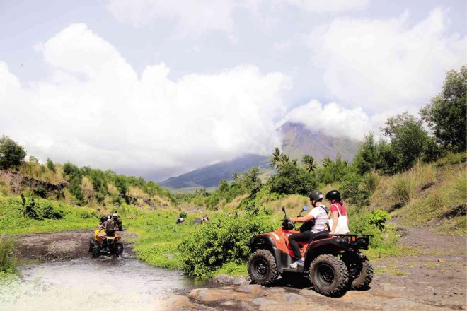 A TOUR of areas around Mayon Volcano on all-terrain vehicles is one of the tourism features that participants in the Pacific Asia Travel Association conference in Legazpi City would be offered.  MARK ALVIC ESPLANA/INQUIRER SOUTHERN LUZON 