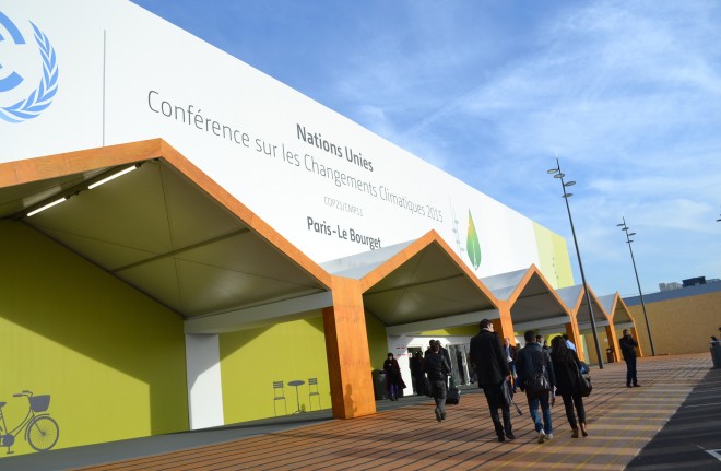 The Le Bourget Convention Center, venue of the 21st Conference of Parties (COP21). Photo by Kristine Angeli Sabillo/INQUIRER.net