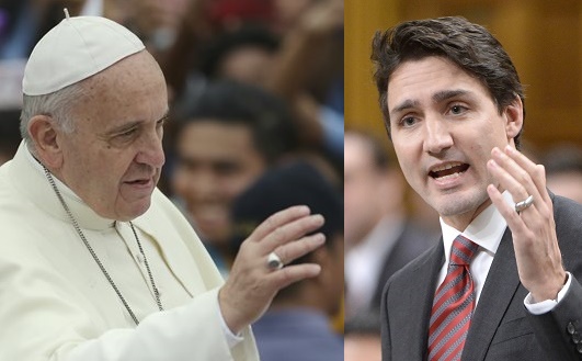 Justin Trudeau to ask Pope Francis to Apologize for Vatican Crimes on Aboriginal Children