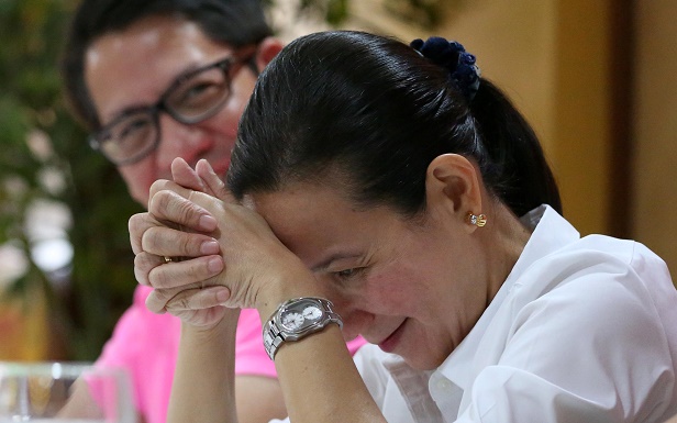 December 11, 2015 Senator Grace Poe during a presconference in Tarlac City, following COMELEC's first division canceling Poe's certificate of candidacy for President, voting 2-1. Poe says her camp expected the ruling, and will file for motion for reconsideration on the following days. INQUIRER/ MARIAANE BERMUDEZ