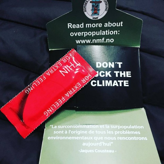 Free condoms given away to promote discussion on overpopulation. Photo by Kristine Angeli Sabillo/INQUIRER.net