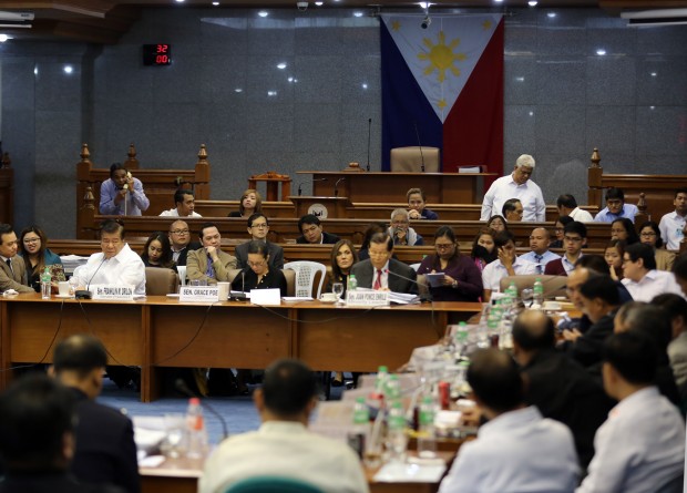  Senate committee hearing on the Mamasapano encounter where 44 PNP SAF were killed. INQUIRER PHOTO/RAFFY LERMA