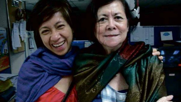 LIFE-CHANGING MOMENTS INQUIRER editor in chief Letty Jimenez-Magsanoc with now Chicago-based Lani Montreal  PHOTO FROM LANI MONTREAL’S FACEBOOK ACCOUNT