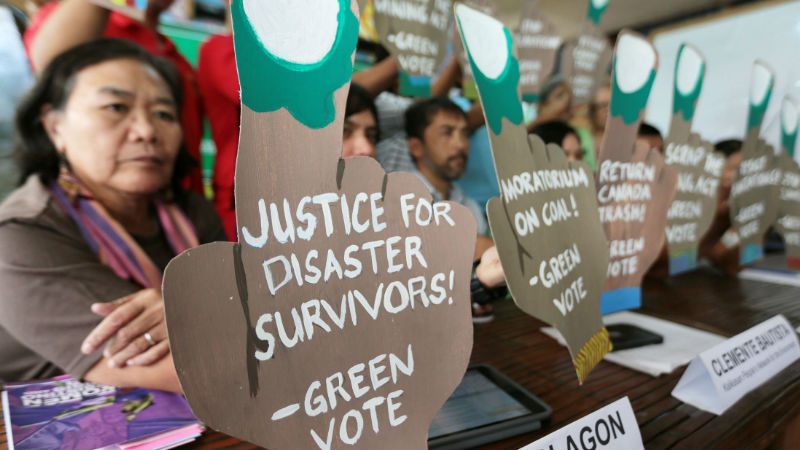  Environmental advocates join forces together to raise awareness and launch voter education campaign to help voters choose eco-friendly candidates in the upcoming national elections during a press conference in Quezon City on Tuesday, February 2, 2016. INQUIRER PHOTO / GRIG C. MONTEGRANDE