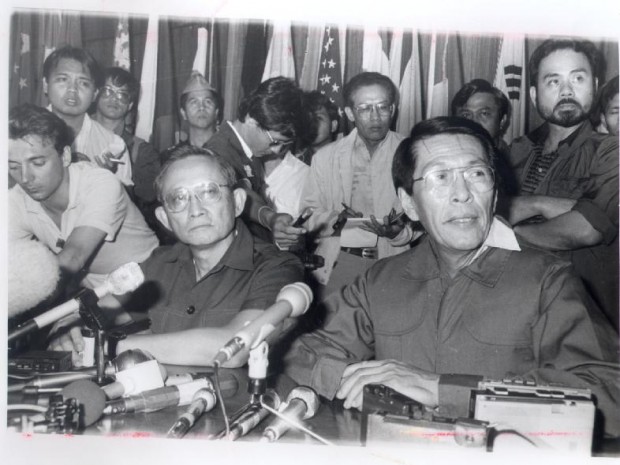 Edsa Personalities Fidel Ramos and Juan Ponce Enrile
