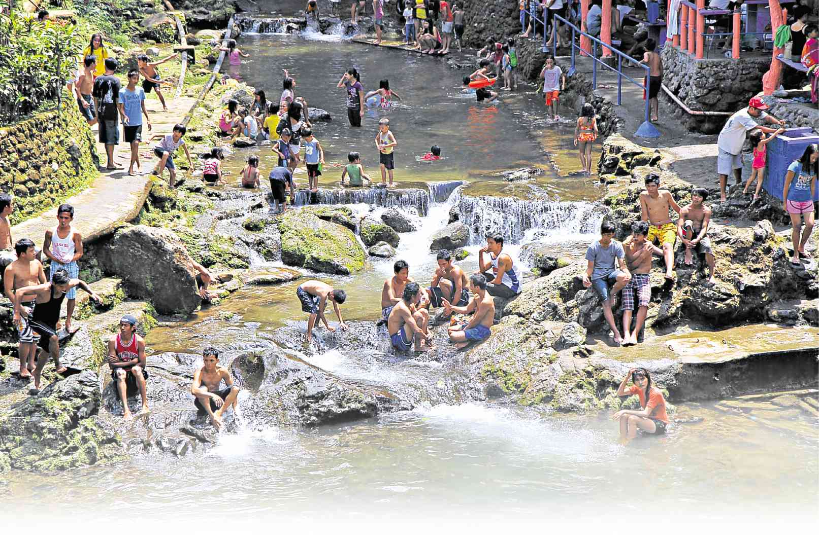 A SECTION of a river in Lucban town, Quezon province, has been transformed into a resort which charges patrons P10 each. DELFIN T. MALLARI/INQUIRER SOUTHERN LUZON