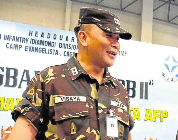 Lieutenant General Ricardo Visaya, commanding general of the Southern Luzon Command. INQUIRER FILE PHOTO