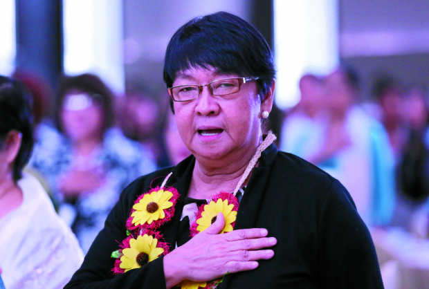 New DSWD Secretary Dr. Judy M. Taguiwalo during the International Conference on Social Work at the Manila Hotel. INQUIRER/ MARIANNE BERMUDEZ
