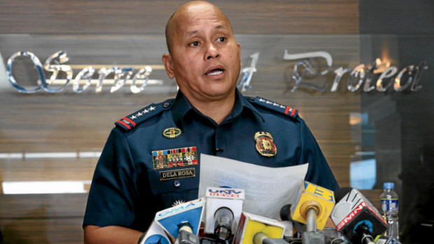 Philippine National Police Chief Director General Ronald “Bato’ dela Rosa INQUIRER FILE PHOTO / NINO JESUS ORBETA