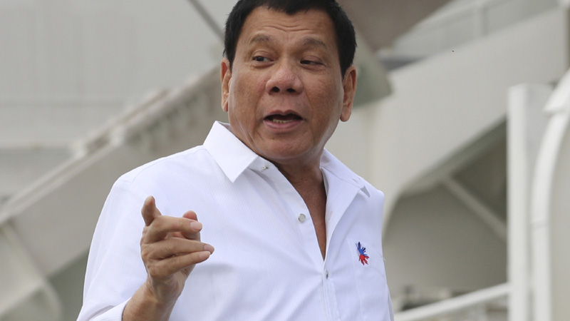 Philippine President Rodrigo Duterte AP Photo/Eugene Hoshiko