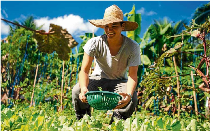 THE GOOD EARTH. Pinga wants to use his organic farm to grow the food movement in Philippine households.