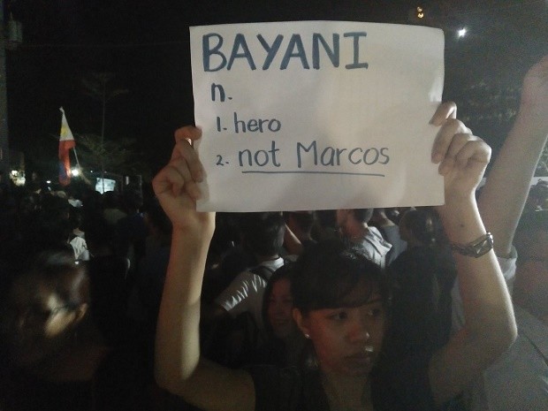 marcos protest