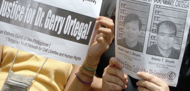 Gerry Ortega murder case. INQUIRER PHOTO