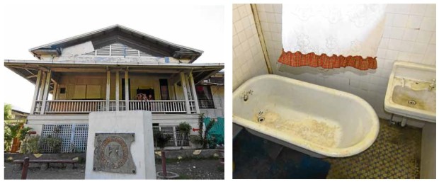 PANGASINAN LANDMARK This building once served as headquarters of Gen. Douglas MacArthur in Dagupan City, Pangasinan province, during the liberation of Luzon in 1945, but what visitors always remember is hiswhite bathtub (right). —WILLIE LOMIBAO