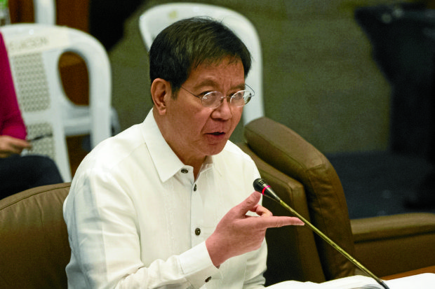                                                                       Senator Ping Lacson during the Senate Hearing on the murder of Korean National Jee Ick Joo.  ALEXIS CORPUZ/          INQUIRER PHOTO