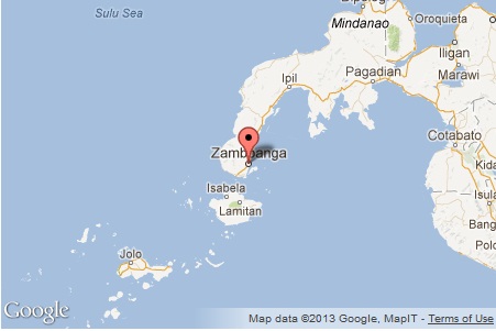 Map of Zamboanga City, Zamboanga province and Basilan (INQUIRER FILE PHOTO)