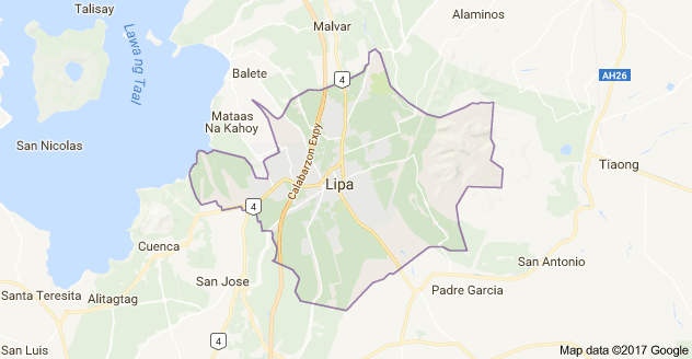 Lipa City, Batangas (Google maps)