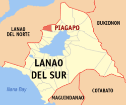 Piagapo, Lanao del Sur, scene of the latest fighting between the Philippine Army and the Maute Group bandits. (Wikipedia maps)