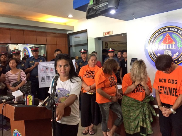 Racquel Maramag, one of the victims, said her recruiter has held her passport for six months despite paying up to P20,000 in processing fees for a job in Malaysia. JULLIANE LOVE DE JESUS/INQUIRER.net