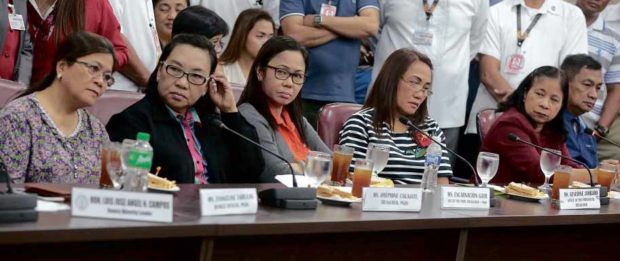 The so-called “Ilocos Six” during their testimony and prior to their detention by the House committee on good governance and public accountability, chaired by now Marcos political rival Rep. Rodolfo Fariñas —GRIG C.MONTEGRANDE