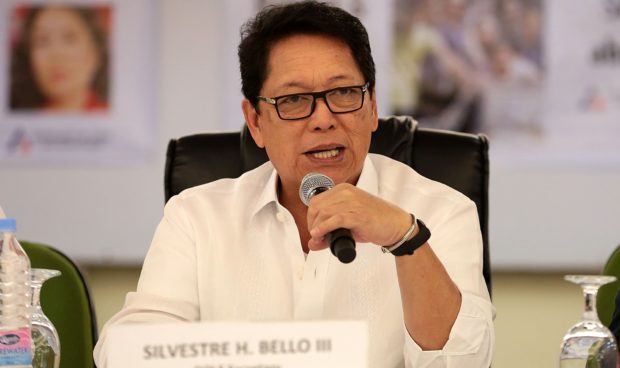 Labor Secretary Silvestre Bello III. (File photo from GRIG C. MONTEGRANDE / Philippine Daily Inquirer)