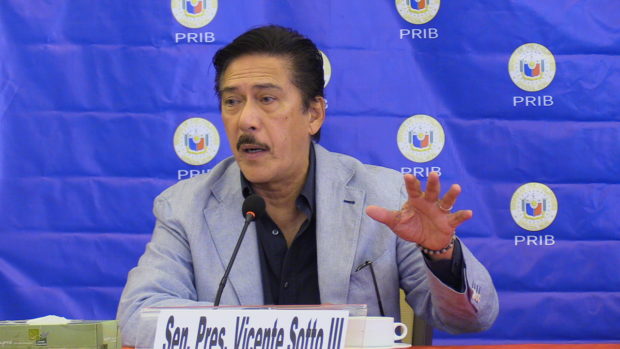 Sotto denies PH on brink of martial law