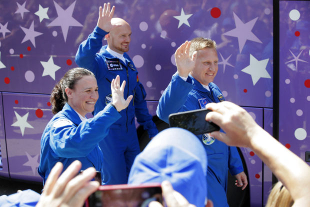 Trio of astronauts blast off to international space station