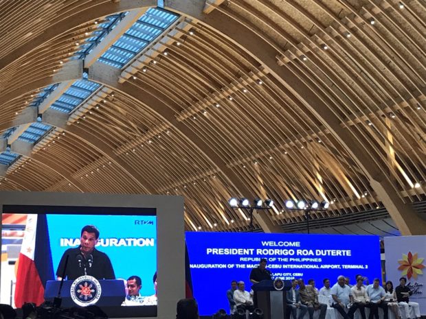 Duterte leads inauguration of new Mactan airport passenger terminal