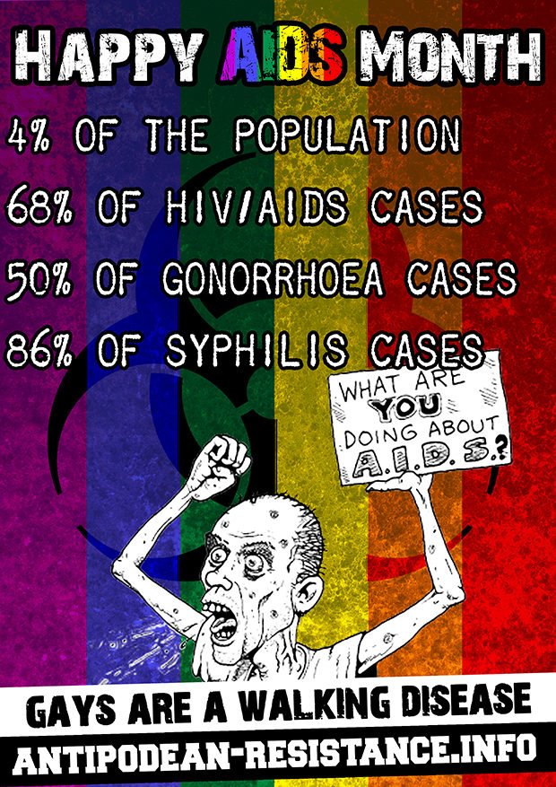 Neo-Nazi youth group covers Melbourne with 'Gays are a walking disease' posters