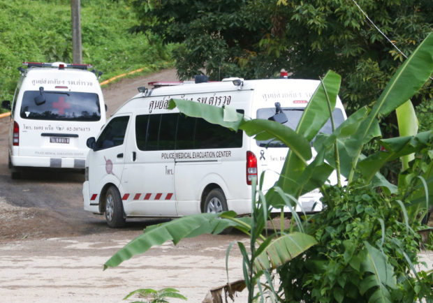2 more ambulances leave site of Thai cave