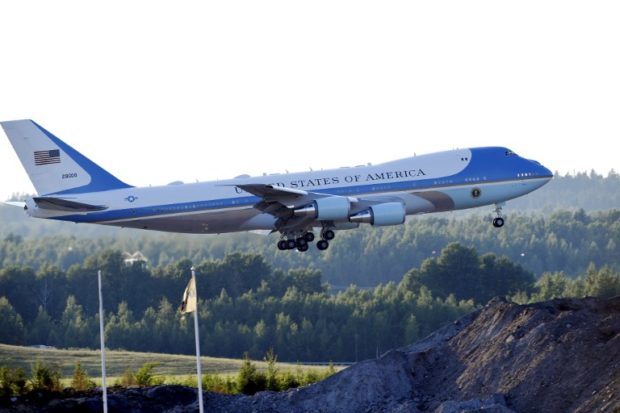 Trump plans to repaint Air Force One red, white and blue