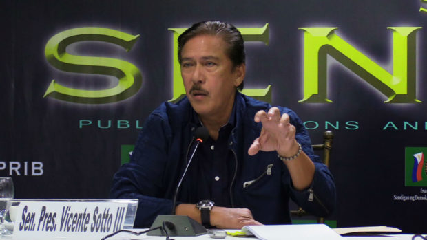 Sotto says BOL can be repealed if it becomes ineffective