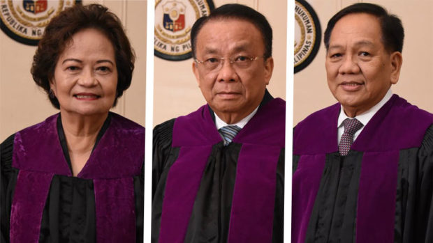3 SC associate justices in impeach rap named in shortlist for CJ