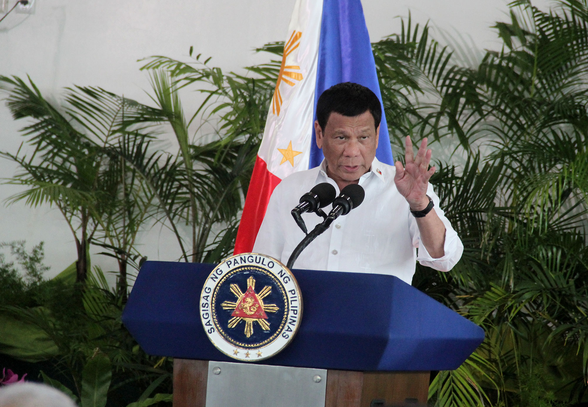 Duterte blames Gazmin for flaws in Trillanes' amnesty papers
