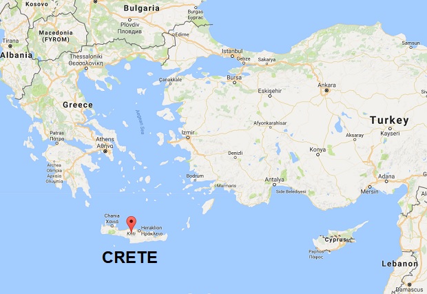 A magnitude 5.3 quake rattled the Greek island of Crete on July 15, 2017. IMAGE FROM GOOGLE MAPS