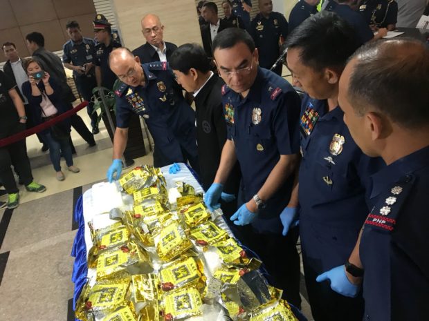 Cops seize P163M worth of illegal drugs from mother, son in Manila