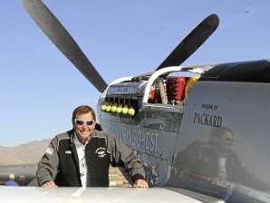 This Wednesday, Sept. 15, 2010 photo, shows long time Reno Air Race pilot Jimmy Leeward with his P51 Mustang.  A spokesman for Reno's National Championship Air Races says the P-51 Mustang that crashed into a box seat area at the front of the grandstand Friday, Sept. 16, 2011, at the air race was piloted by Leeward. AP