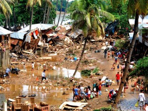 Hundreds of houses along Acacia Street in Barangay Carmen were swept away by rampaging waters as the Cagayan de Oro River swelled brought about by tropical storm Sendong on Friday night. At least 58 people were killed and hundreds are missing after the flood subsided. The storm caused massive evacuation across Northern Mindanao. INQUIRER MINDANAO /BOBBY LAGSA